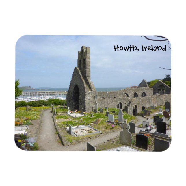 Howth Church Ruins Magnet (Horizontal)