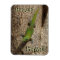 Howzit Hawaii gecko tropical rectangle magnet