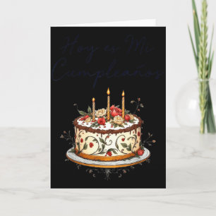 Hoy Es Mi Cumpleaños Con Cake Spanish Birthday Gif Card