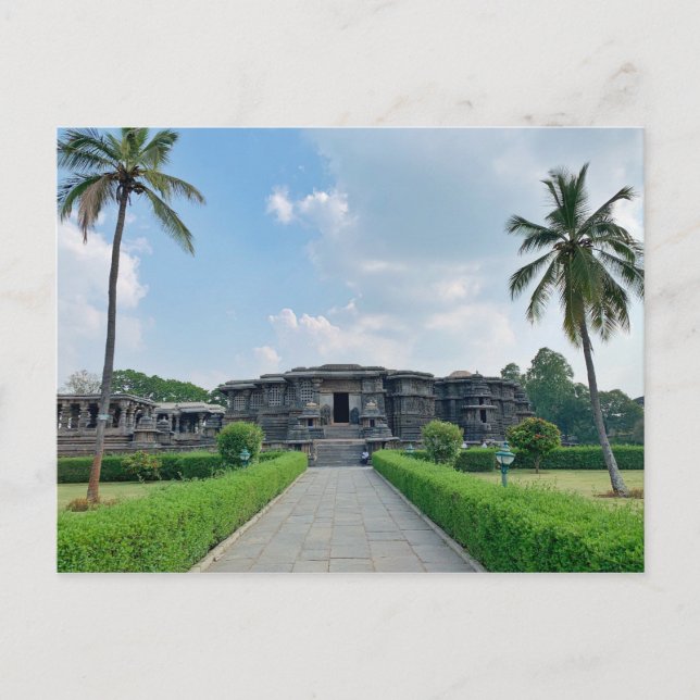 Hoysaleshwara temple in Halebeedu, Karnataka, Indi Postcard (Front)
