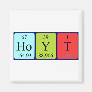 Hoyt periodic table name magnet