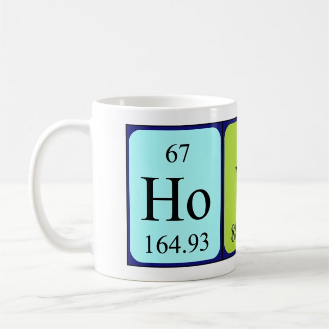 Hoyt periodic table name mug (Left)