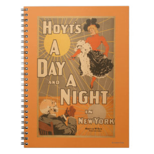 Hoyt's A day and a night in New York City Play Spiral Notebook