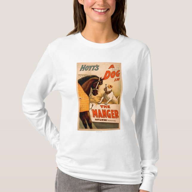 Hoyt's A dog in the Manger Theatre Poster T-Shirt (Front)