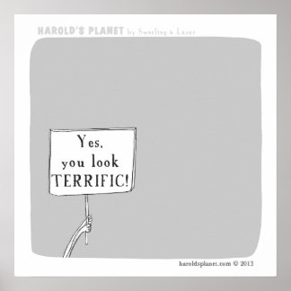HP5043 "harold's planet" terrific Poster