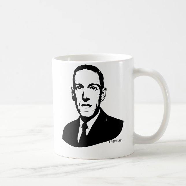 HP Lovecraft Portrait Coffee Mug (Right)