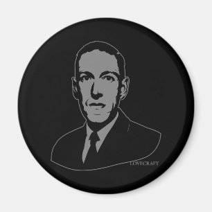 HP Lovecraft Portrait Magnet