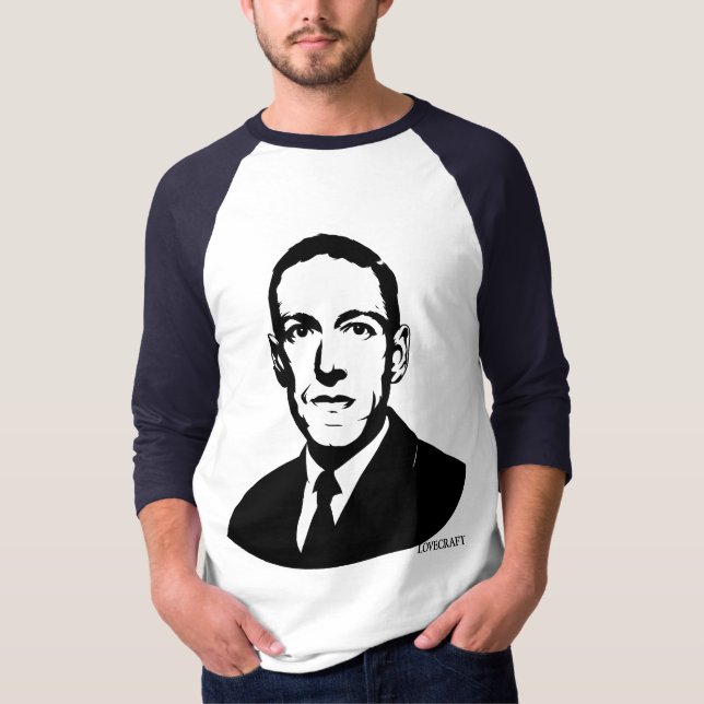 HP Lovecraft Portrait T-Shirt (Front)