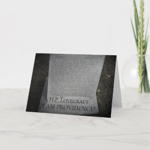 HP Lovecraft - Providence Writer - I AM PROVIDENCE Card