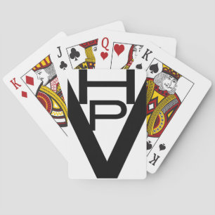 HPV Logo design on a crisp new Deck of Cards! Playing Cards