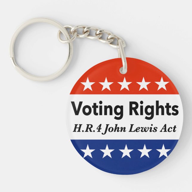 HR4 John Lewis Voting Rights Act Key Ring (Front)