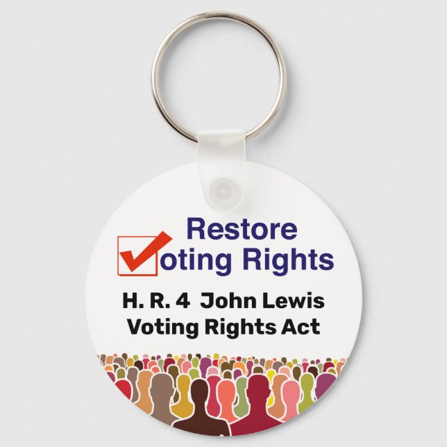 HR4 John Lewis Voting Rights Act Key Ring (Front)