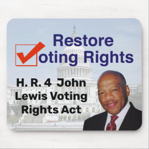 HR4 John Lewis Voting Rights Act Mouse Pad