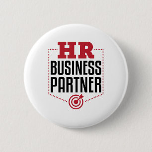 HR Business Partner Human Resources 6 Cm Round Badge