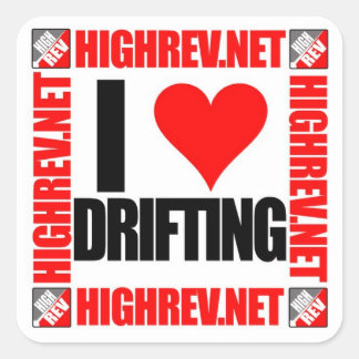 HR I Love Drifting Sticker