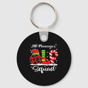 Hr Manager Elf Squad Christmas Recruiter Matching Key Ring