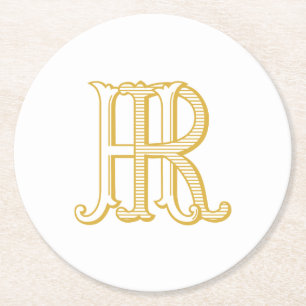 HR Monogram or RH Monogram Coasters