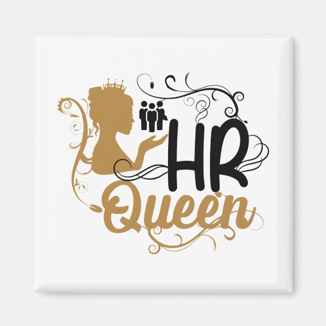 HR Queen Human Resources Women Magnet (Front)