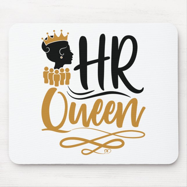 HR Queen Human Resources Women Mouse Pad (Front)