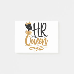 HR Queen Human Resources Women Post-it Notes