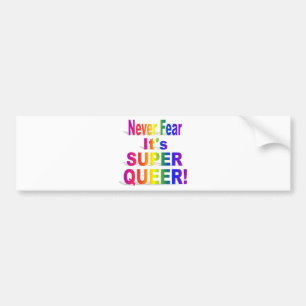 HR Super Queer - Gay.png Bumper Sticker