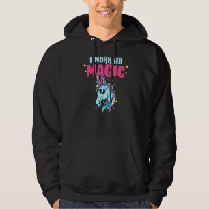 Hr Work Magic Unicorn Human Resources Fun Graphic Hoodie