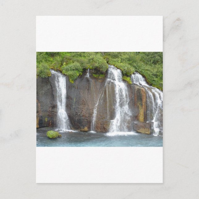 Hraunfossar Postcard (Front)
