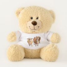 hree Goats Teddy Bear – Cute Farm Animal Plush Gif