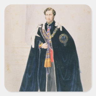 HRH Albert Edward, Prince of Wales Square Sticker