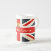 HRH Baby George Bone China Coat of Arms Mug (Front Right)