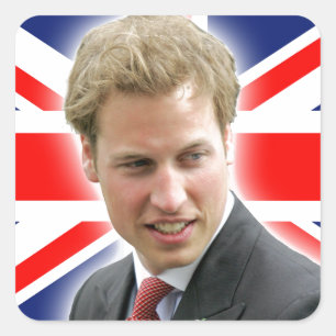 HRH Duke of Cambridge - Stunning! Square Sticker