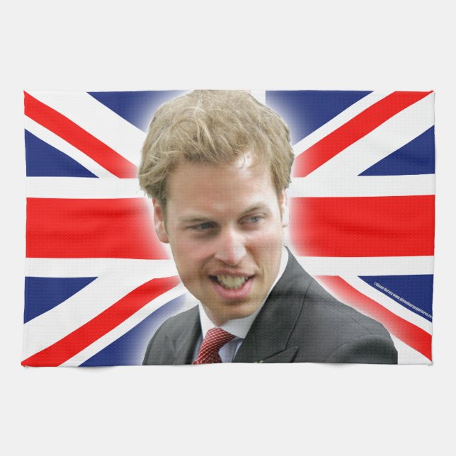 HRH Duke of Cambridge - Stunning! Tea Towel (Horizontal)