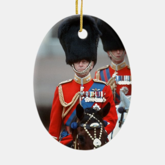 HRH Duke of Edinburgh Ceramic Tree Decoration (Back)