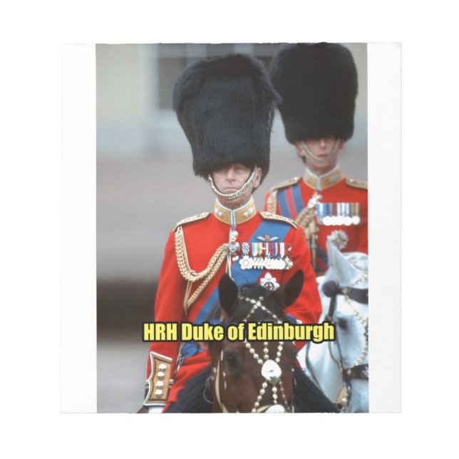HRH Duke of Edinburgh Notepad (Front)