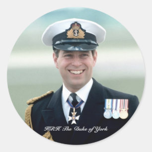HRH Prince Andrew Classic Round Sticker