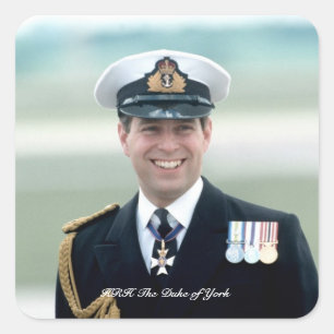 HRH Prince Andrew Square Sticker