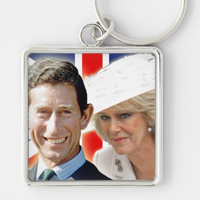 HRH Prince Charles & HRH Duchess of Cornwall Key Ring (Front)