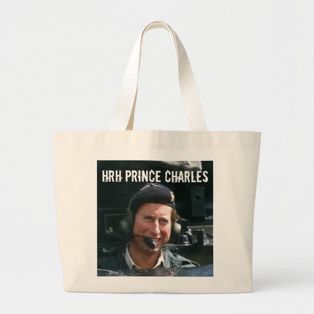 HRH Prince Charles Large Tote Bag (Front)