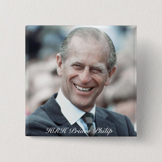 HRH Prince Philip 1983 15 Cm Square Badge (Front)