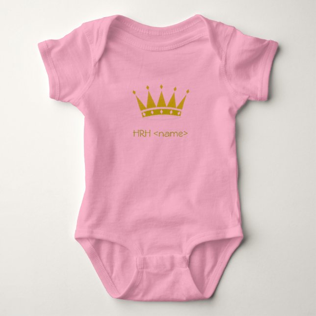 HRH princess Baby Bodysuit (Front)