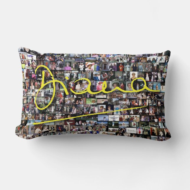 HRH Princess Diana - All the photos! Lumbar Cushion (Front)