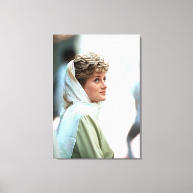 HRH Princess Diana Egypt 1992 Canvas Print (Front)
