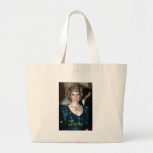 HRH Princess Diana Vienna 1986 Large Tote Bag