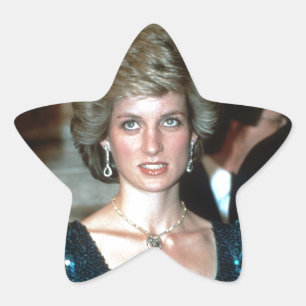 HRH Princess Diana Vienna 1986 Star Sticker