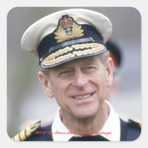 HRH The Prince Philip, Duke of Edinburgh Square Sticker
