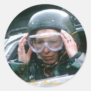 HRH The Princess Royal 1985 Classic Round Sticker