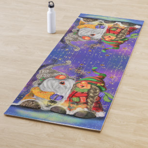 hristmas Yoga Mat Happy Family Gnomes