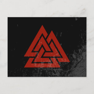 Hrungnir's Heart (red & black grunge) Postcard