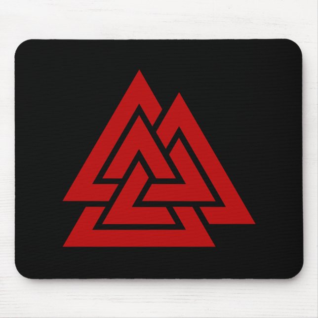 Hrungnir's Heart (red & black) Mouse Pad (Front)
