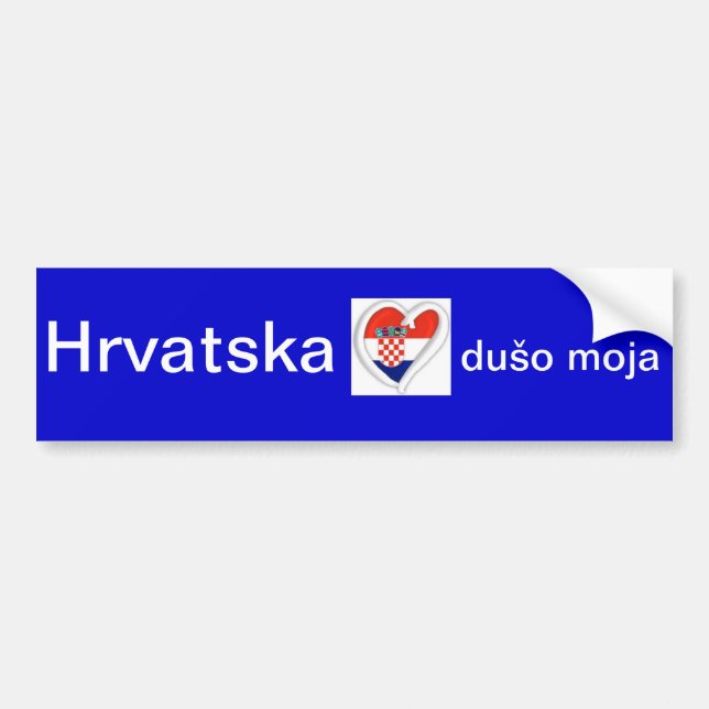 HRVATSKA BUMPER STICKER (Front)